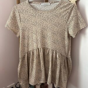 Cheetah babydoll top